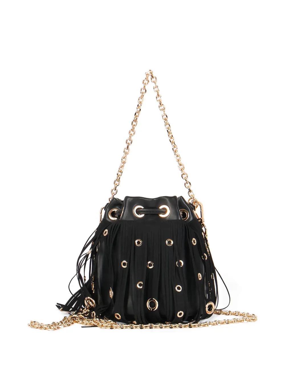 La Carrie mini fringed bucket bag | Bucket Bags | Image 2