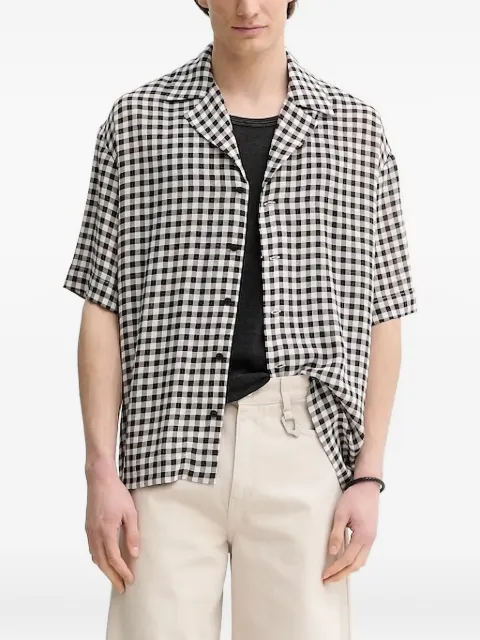 Won Hundred check short-sleeve shirt