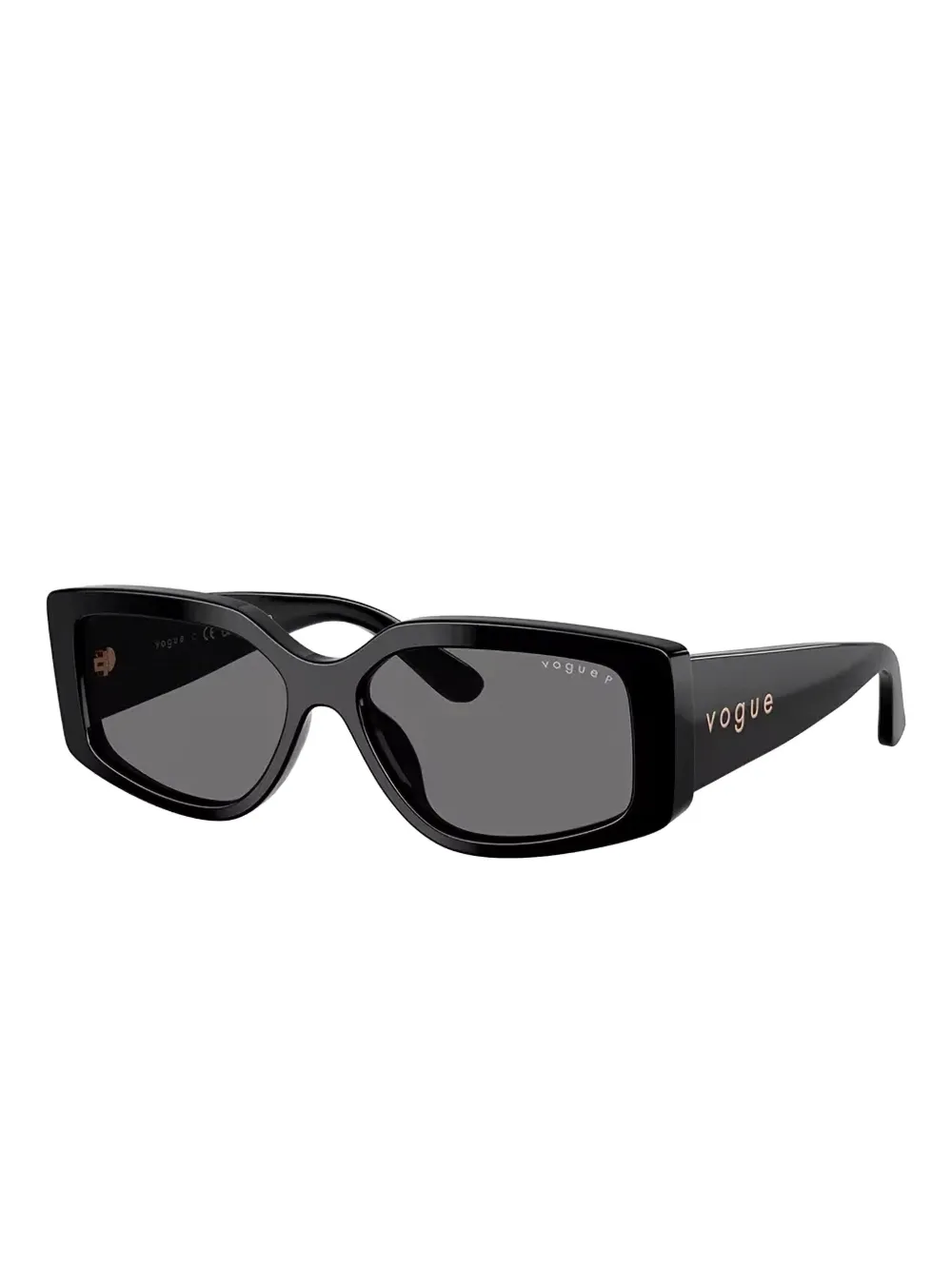 Vogue Eyewear Zonnebril met rechthoekig montuur - Zwart