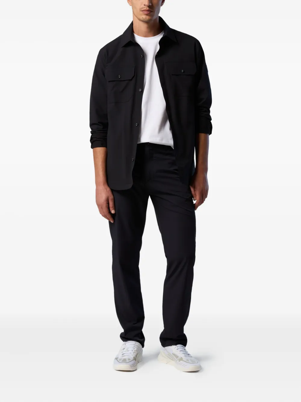 North Sails ring-detail trousers - Blauw