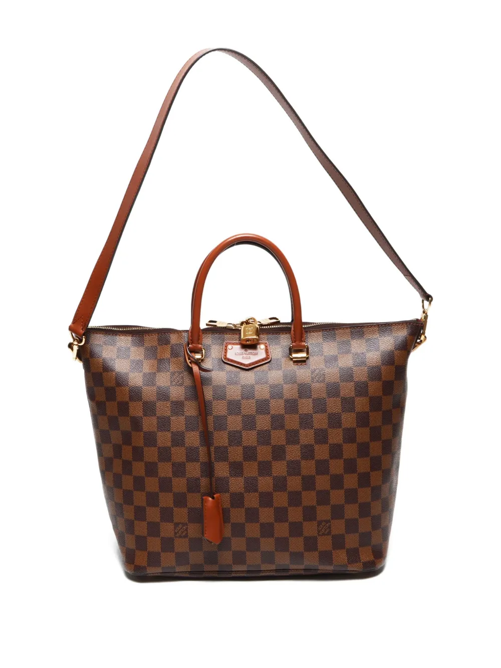 Pre-owned Louis Vuitton 2014 Belmont Tote Bag In Brown
