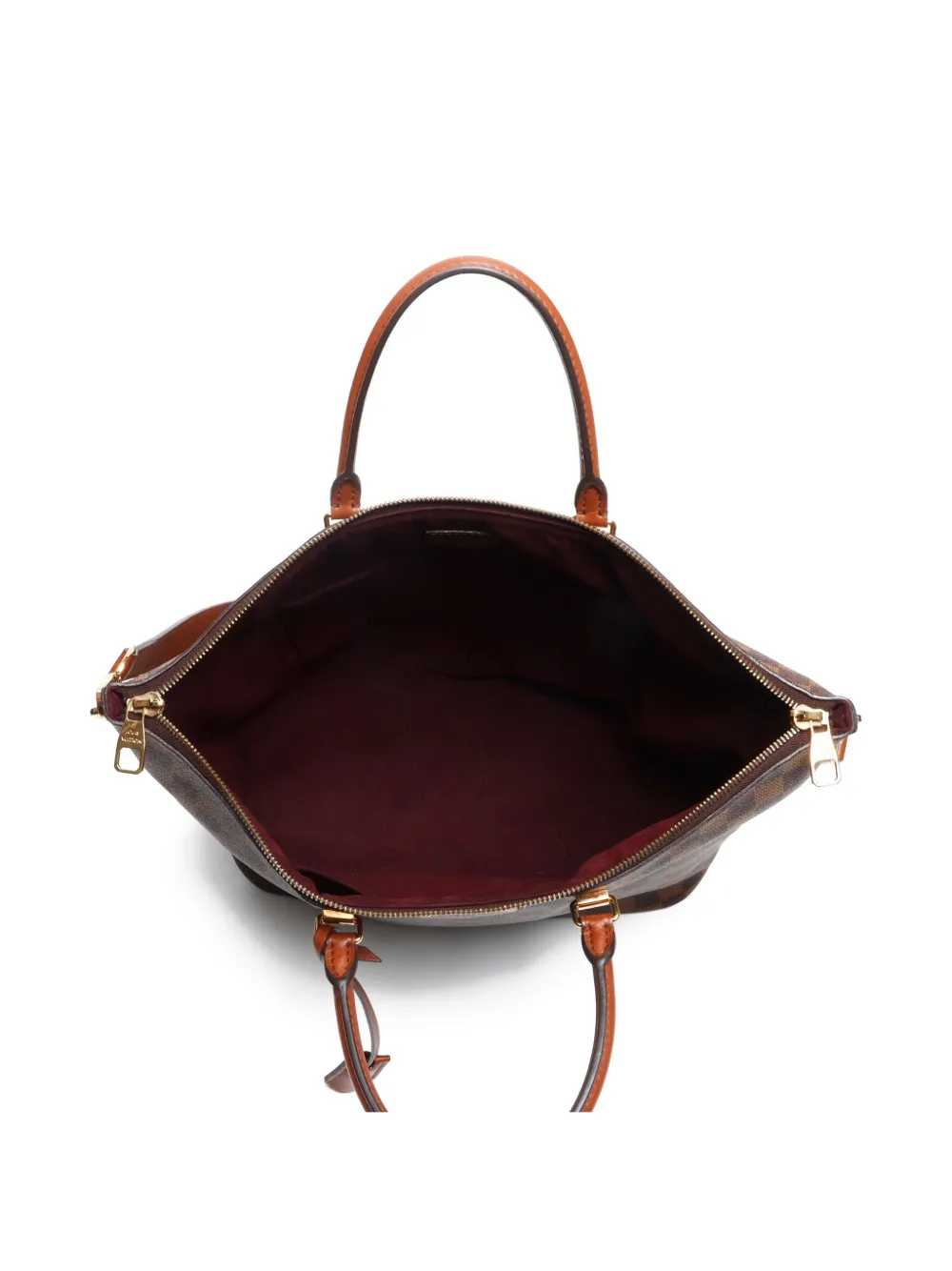 Pre-owned Louis Vuitton 2014 Belmont Tote Bag In Brown