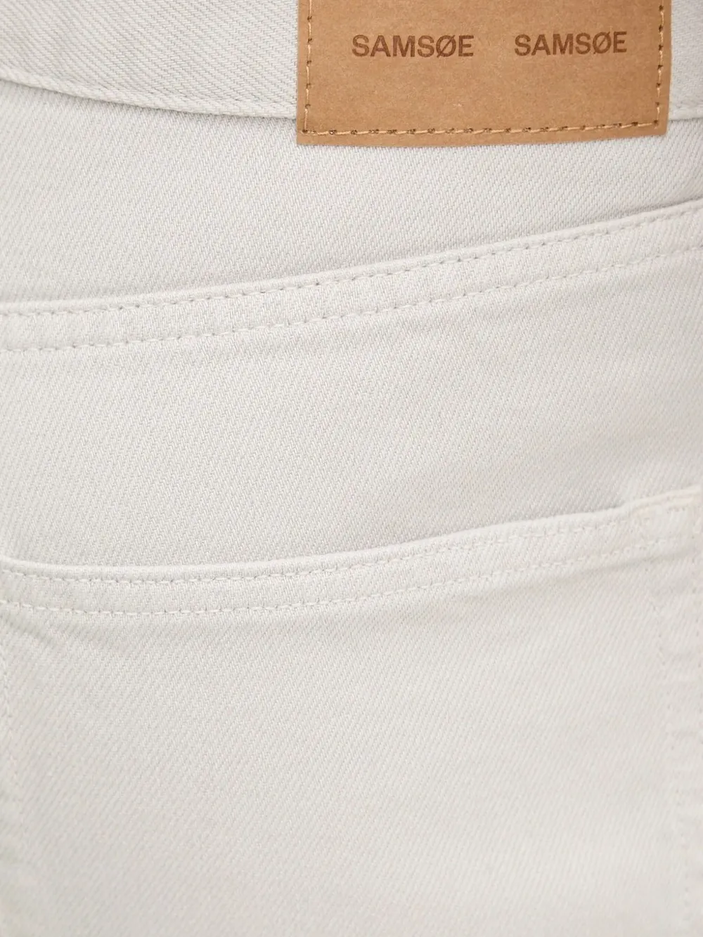 Samsoe & Samsoe Straight-leg Cotton Jeans In Neutral