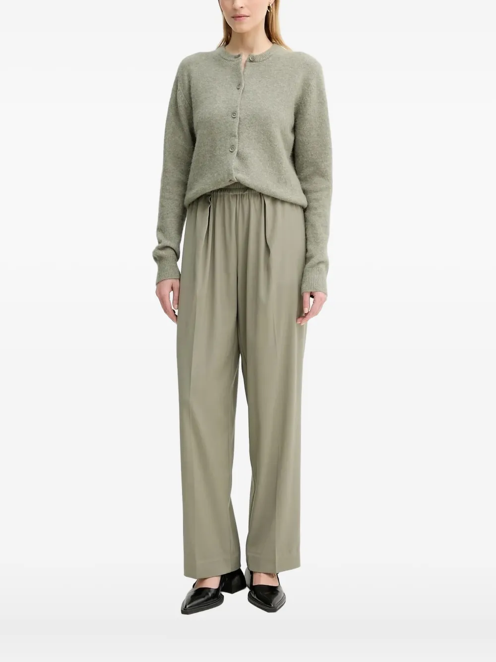 Samsoe & Samsoe Button-up Cardigan In Green
