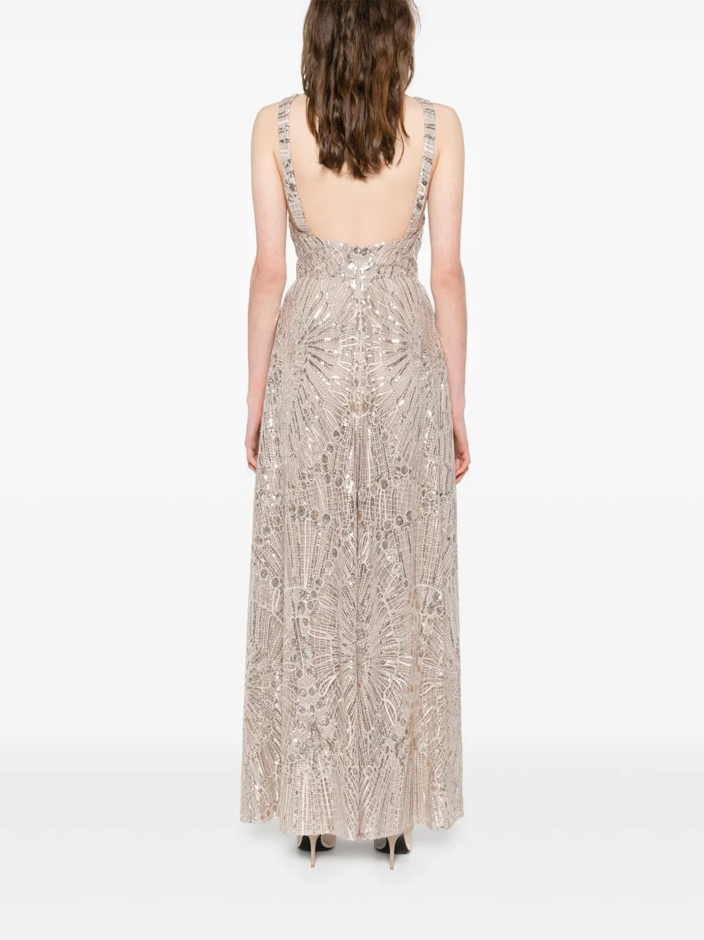 Elie Saab Sequin-embellished Maxi Dress