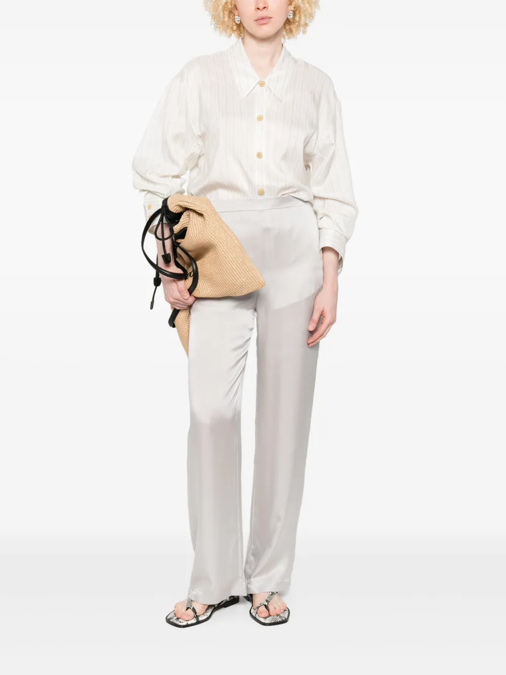IRO silk-satin trousers | Straight-Leg Pants | Image 2