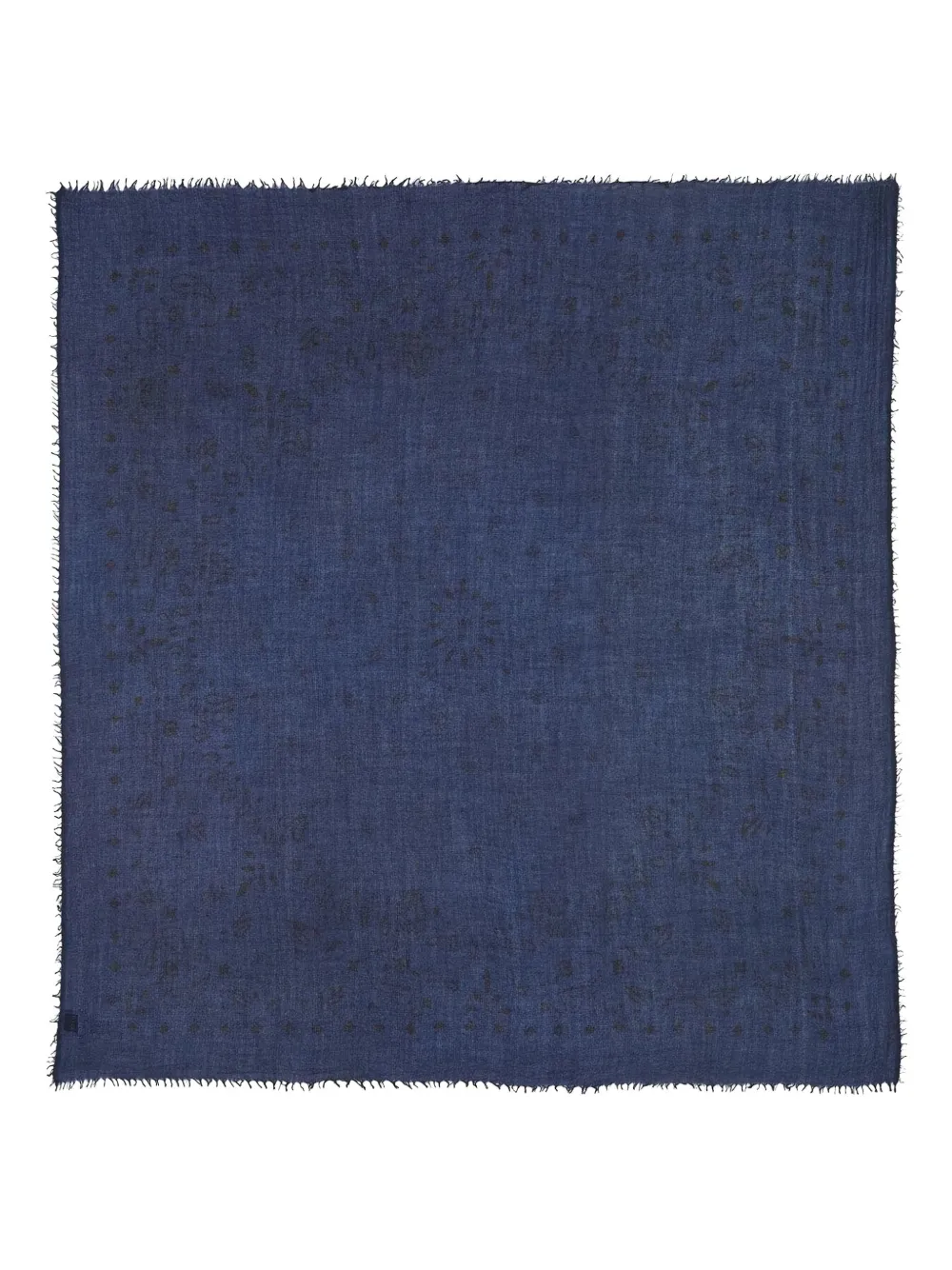 kujten frayed-edge cashmere scarf | Blue | Image 1