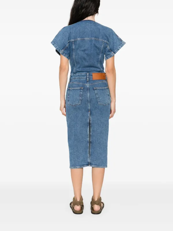 Jacob Cohn Denim Midi Dress | Blue | FARFETCH OM