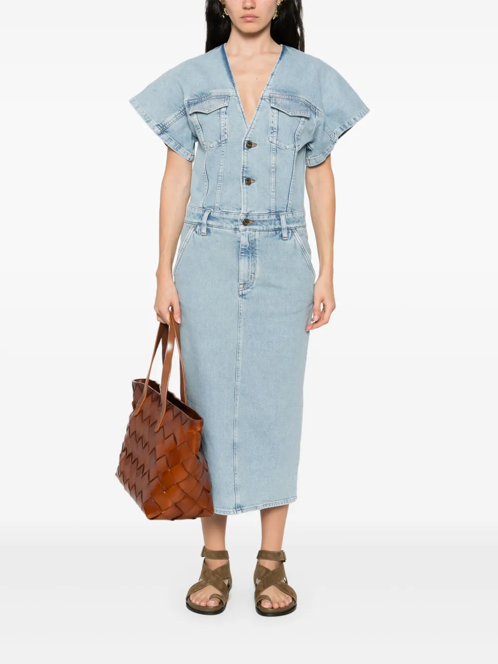 Jacob Cohën Abito midi denim | Abiti da giorno | Image 2