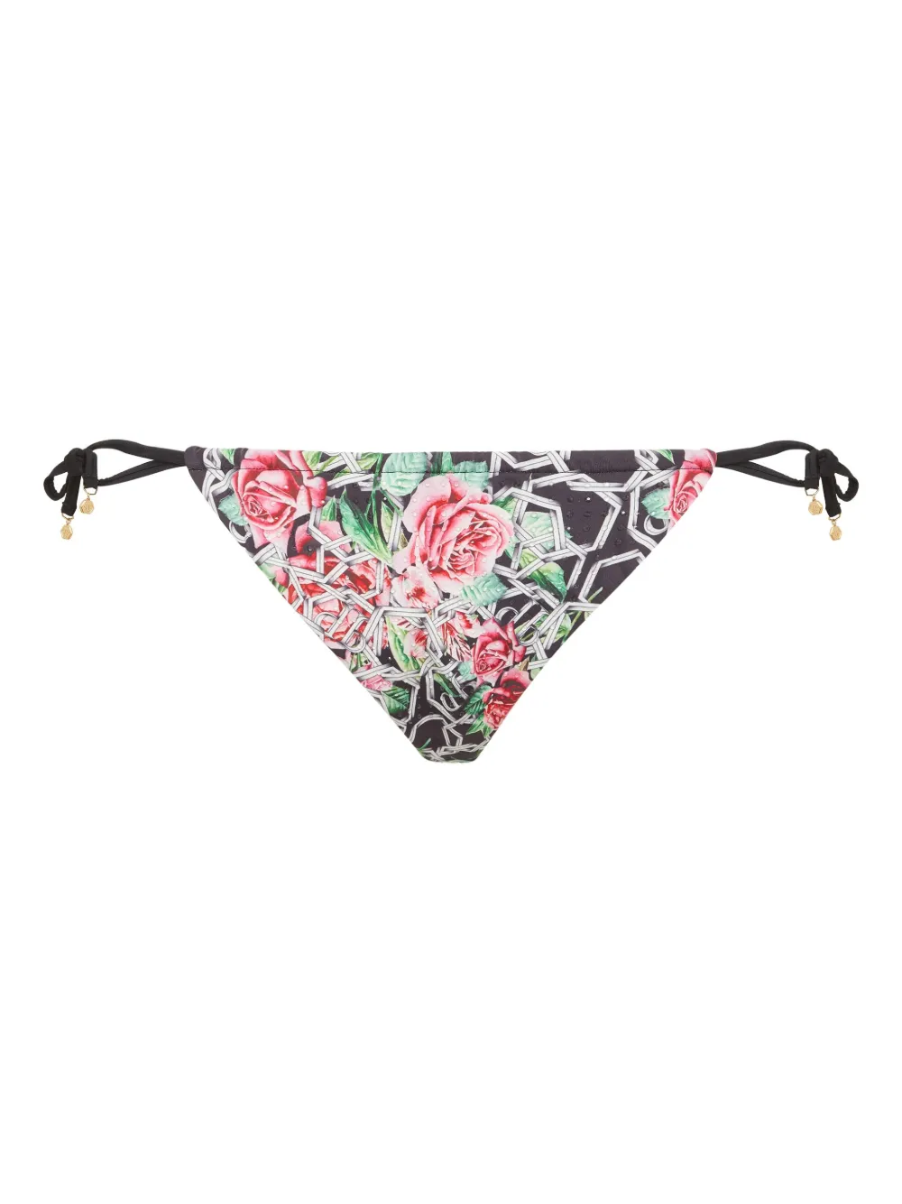Philipp Plein Bikinislip met Chain Flower-print Rood