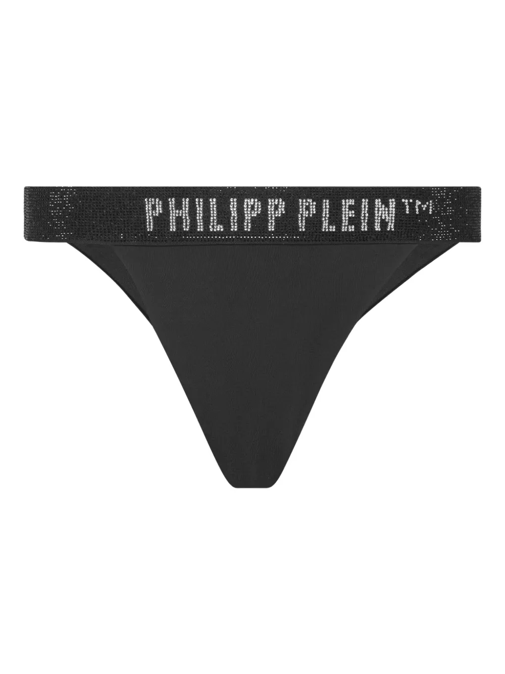 Philipp Plein Bikinislip met logoband Zwart