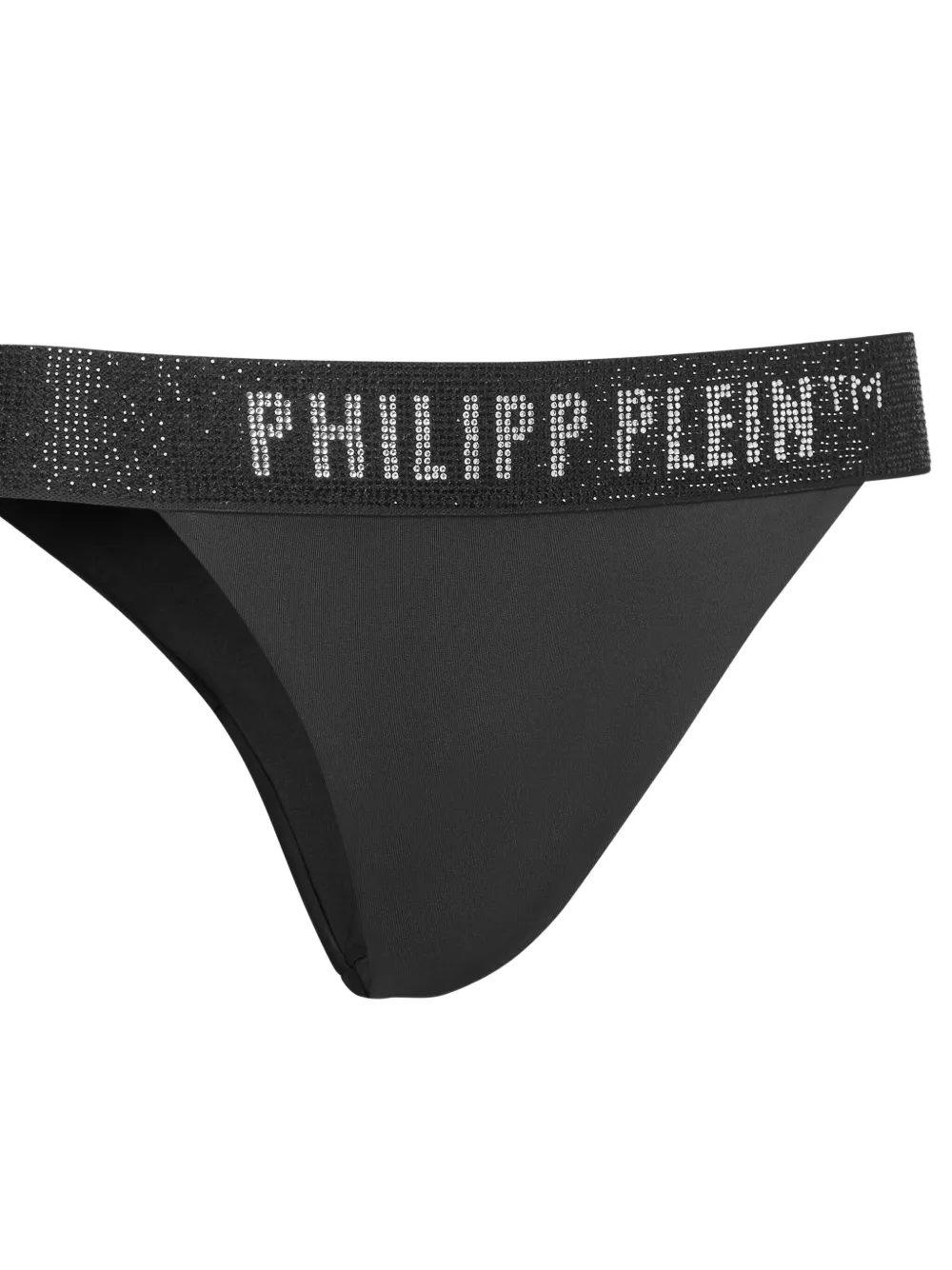 Philipp Plein Bikinislip met logoband Zwart