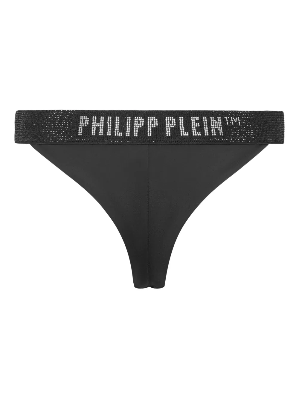Philipp Plein Bikinislip met logoband Zwart