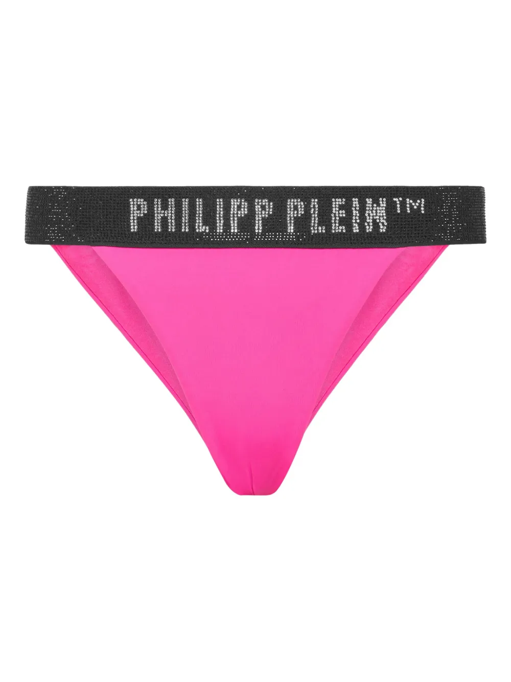 Philipp Plein Bikinihöschen mit Logo-Bund - Rosa