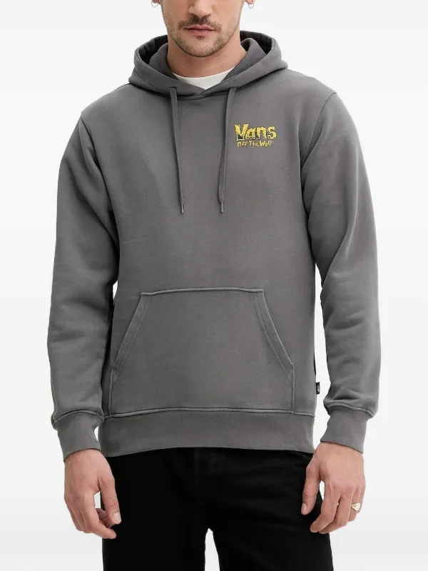 Vans Felpa Con Stampa e Cappuccio Grigio FARFETCH IT
