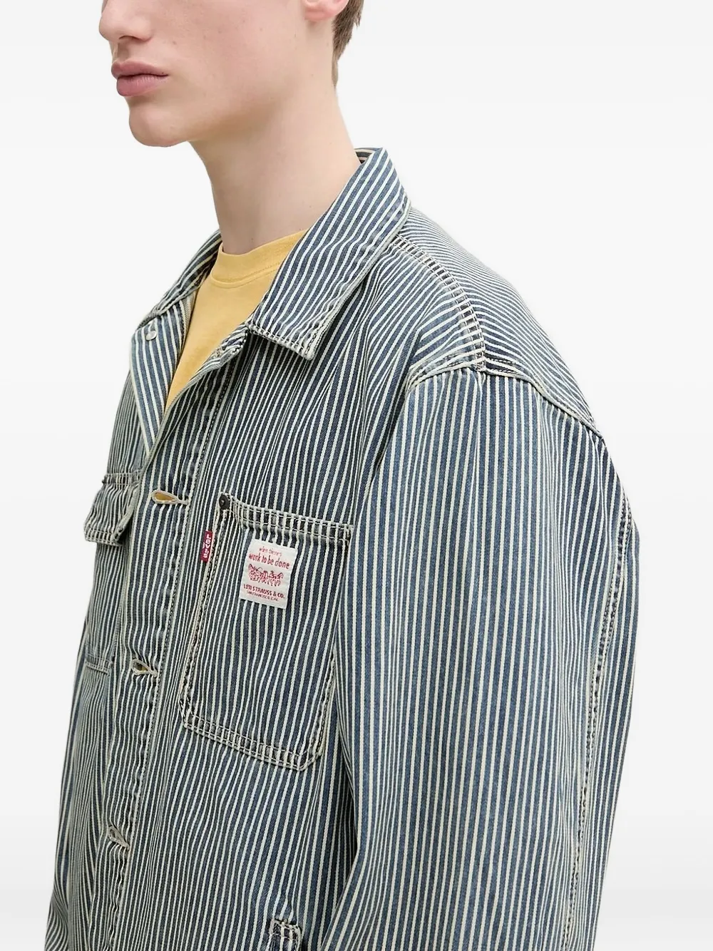 Levi's Jack met gestreepte zak Blauw