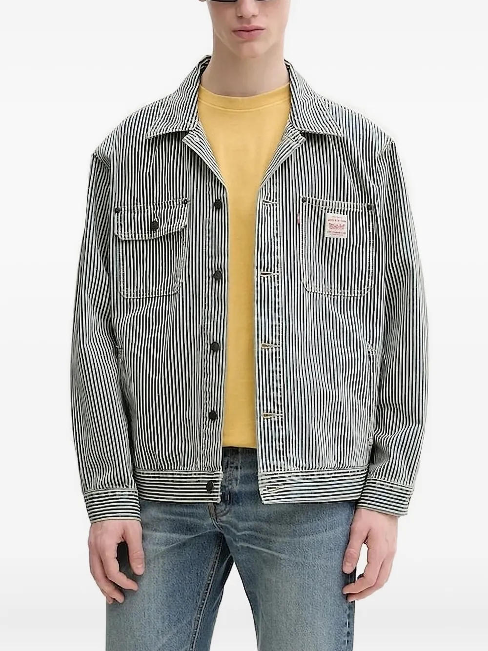 Levi's Jack met gestreepte zak Blauw