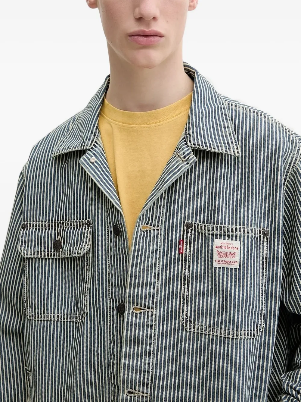 Levi's Jack met gestreepte zak Blauw