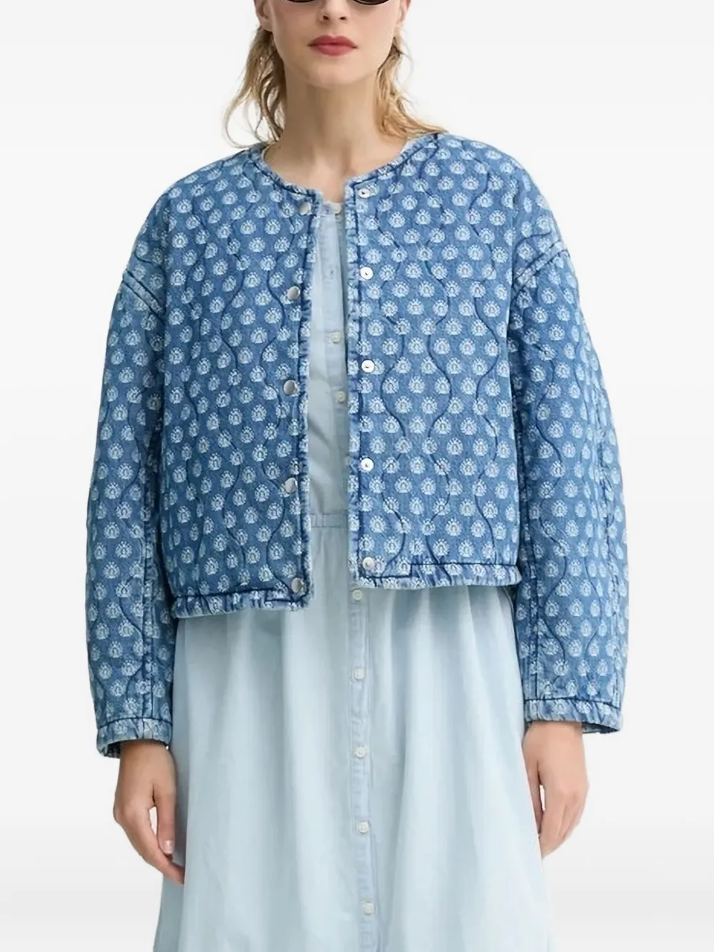 Levi's Gewatteerd jack Blauw