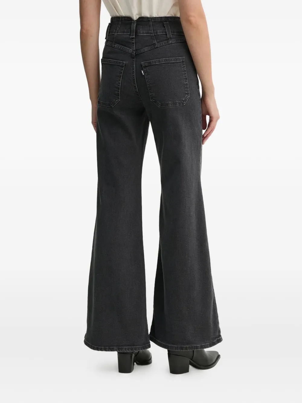 Levi's Ribcage Bell flared jeans Zwart