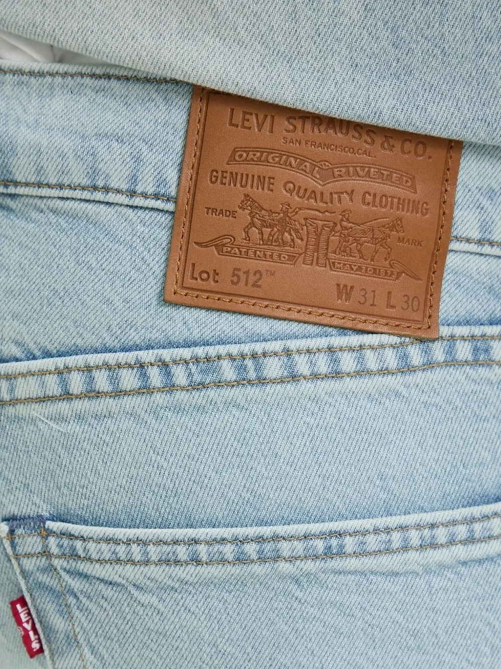 Levi's 512 katoenen jeans Blauw