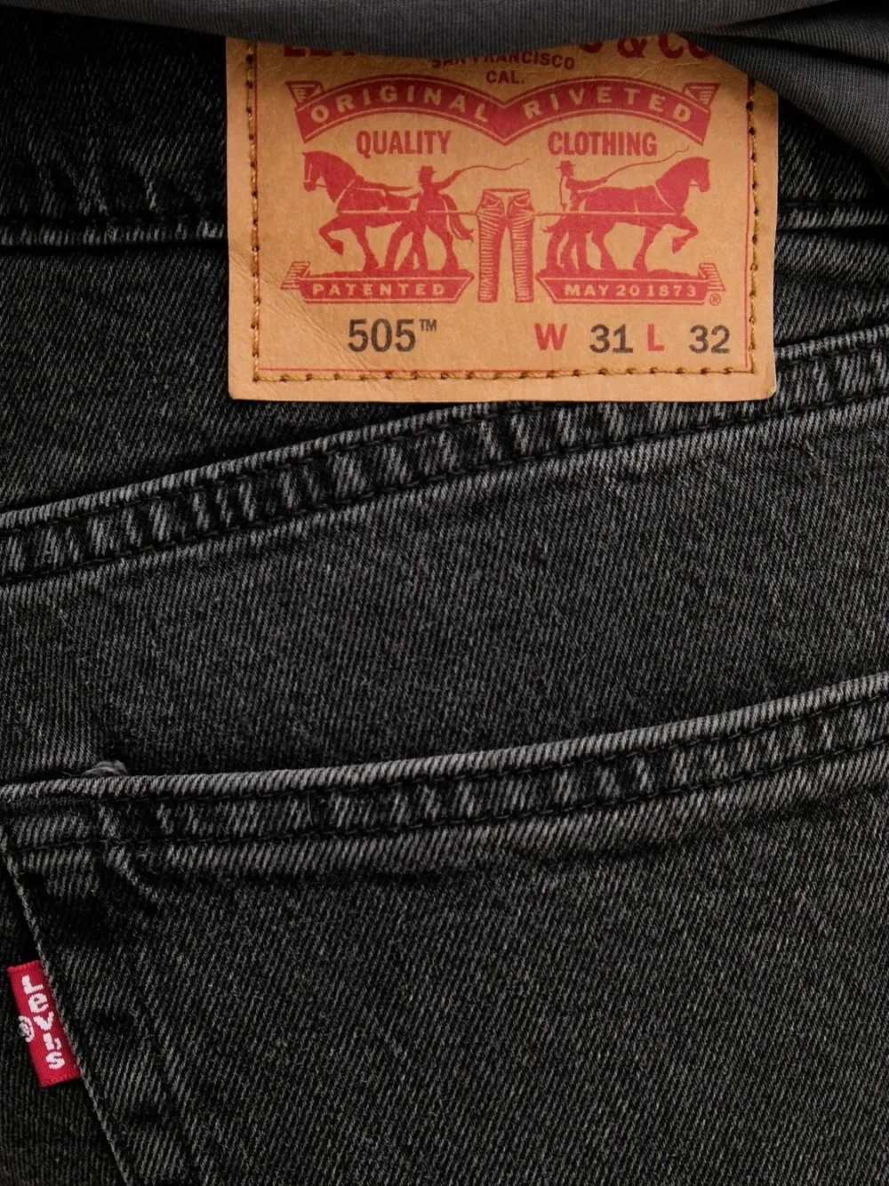 Levi's 505 Classic jeans met vijf zakken Grijs