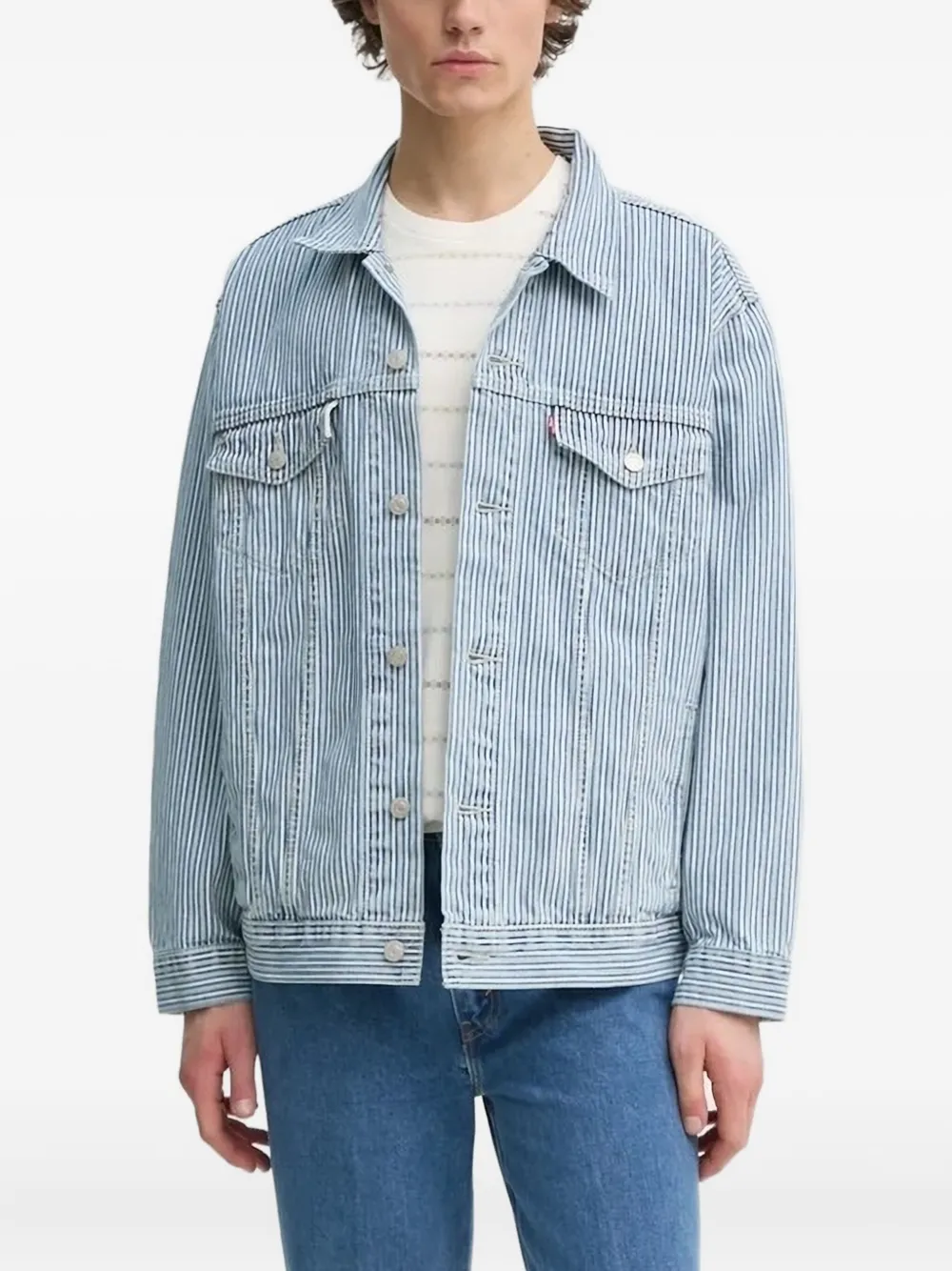 Levi's Denim jack Blauw