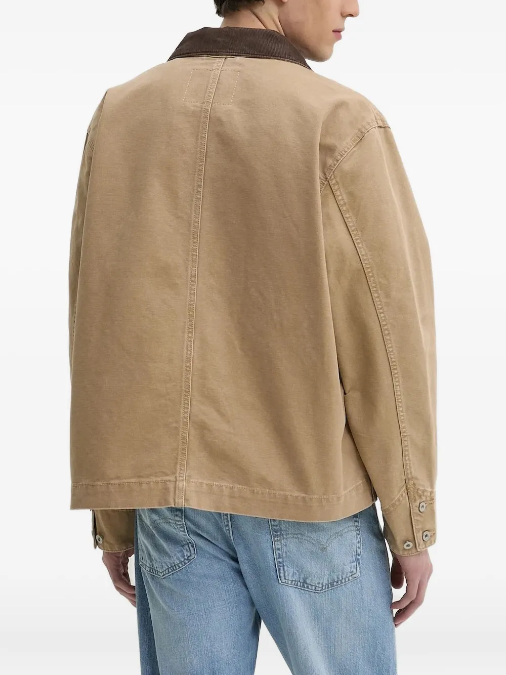 Levi's Jack met ribfluwelen kraag Beige