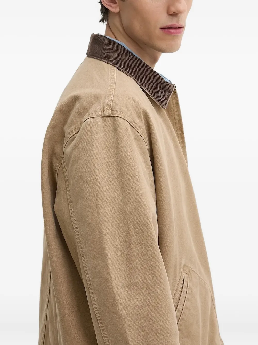 Levi's Jack met ribfluwelen kraag Beige