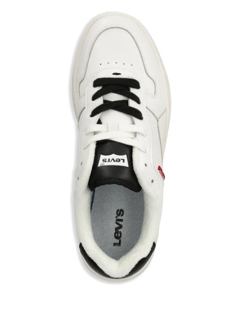 Levi's Glide perforated leather low-top sneakers White