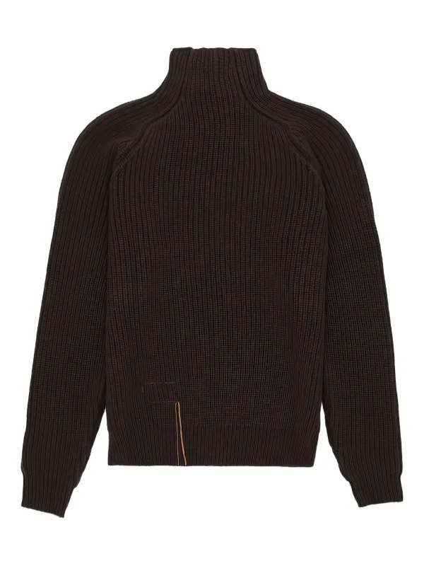 Fortela Leona Ribbed Sweater in Brown