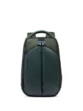 PIQUADRO leather-paneled backpack - Green
