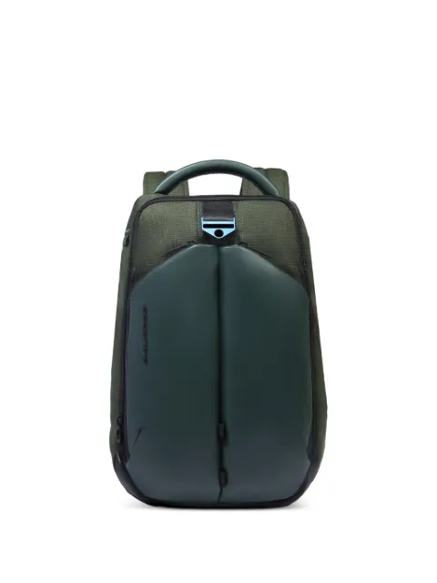 PIQUADRO leather-paneled backpack