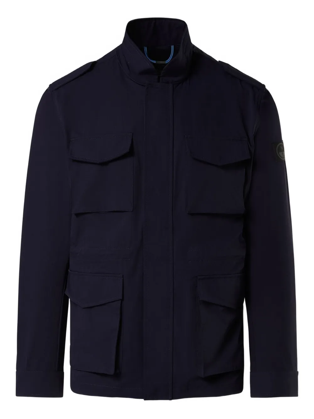 North Sails multi-pocket field jacket Blauw