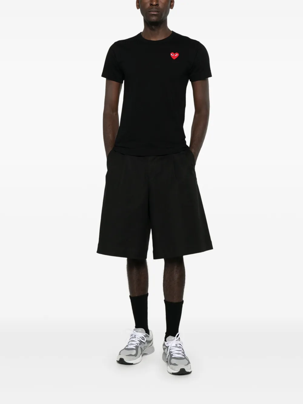 COMME DES GARÇONS PLAY HEART-PRINT T-SHIRT