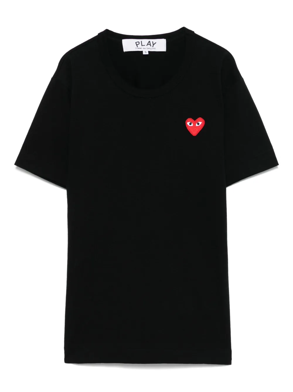 Comme Des Garçons Play T-shirt met print Zwart