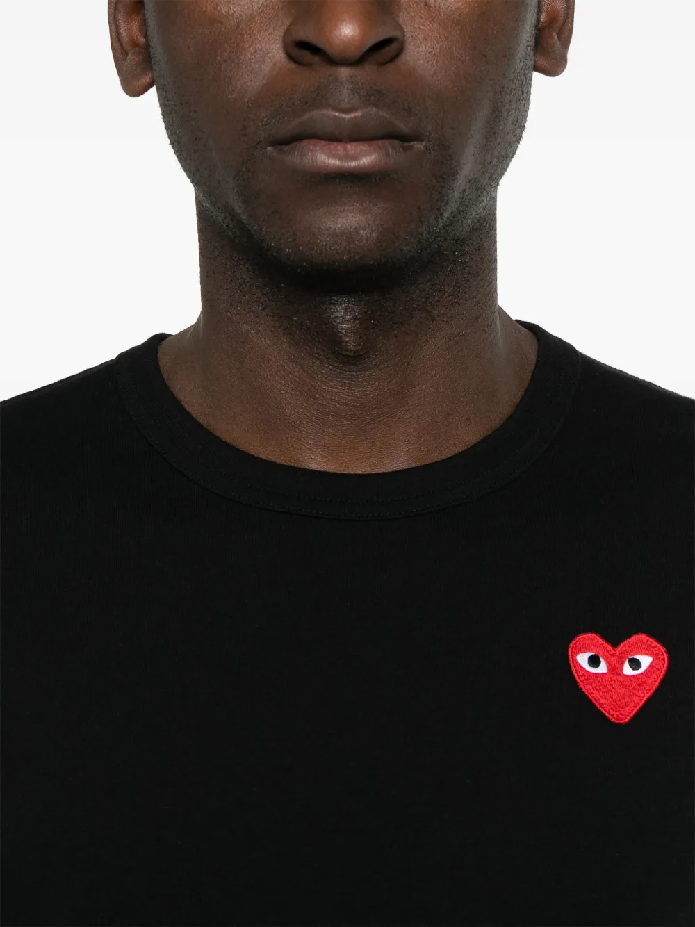 COMME DES GARÇONS PLAY HEART-PRINT T-SHIRT