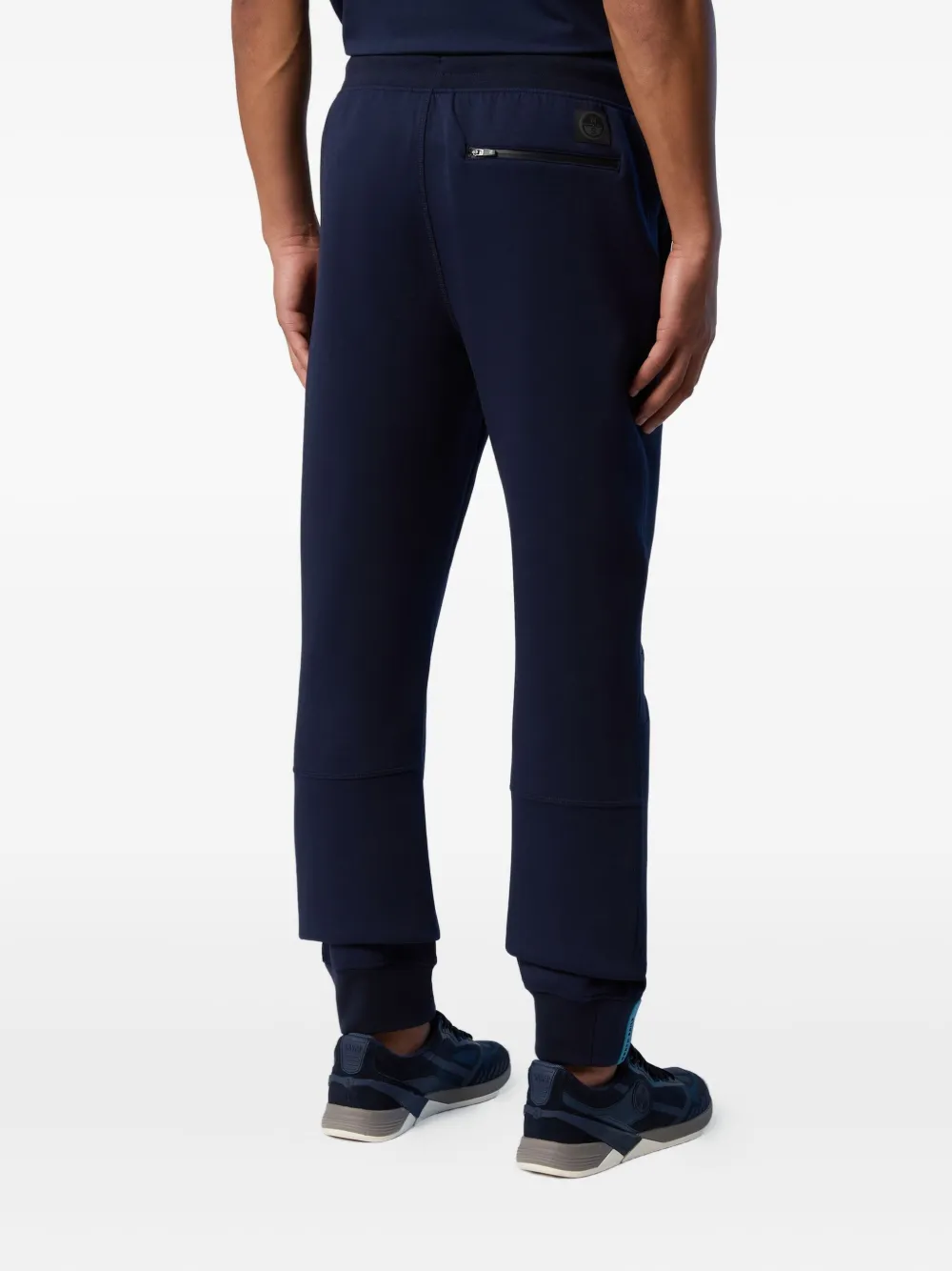 North Sails logo-patch trousers Blauw