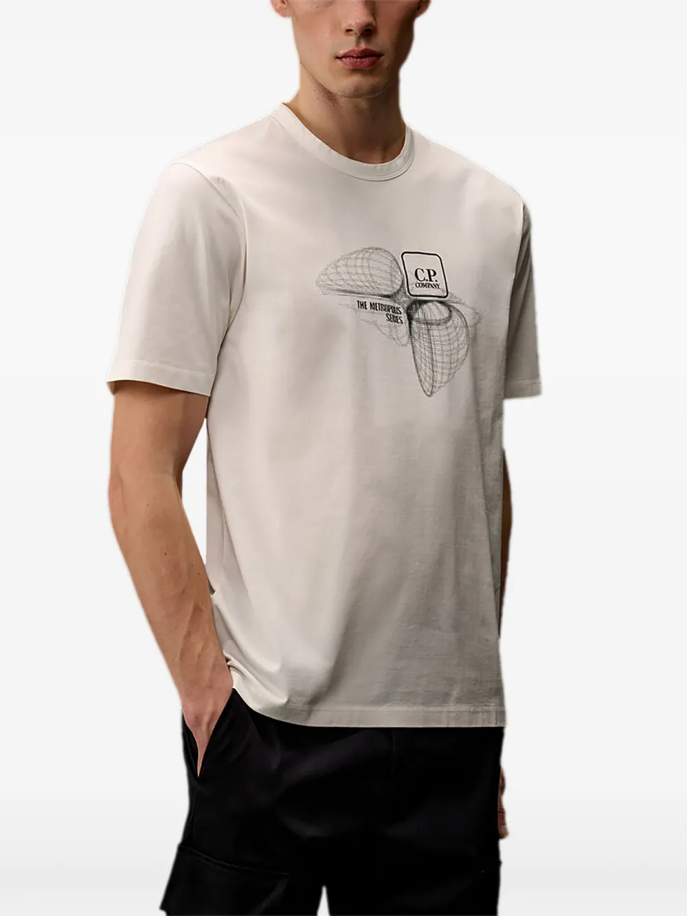 C.P. Company Metropolis Series graphic T-shirt Beige