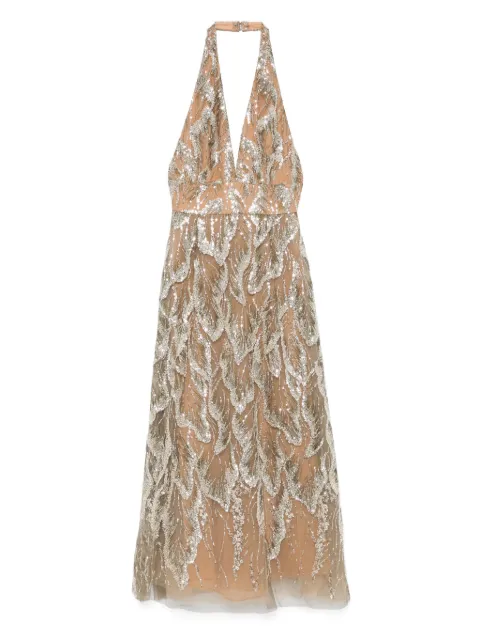 Elie Saab sequin-embellished midi dress