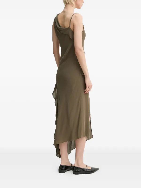 green emerald velvet dress SAMSOE SAMSOE 