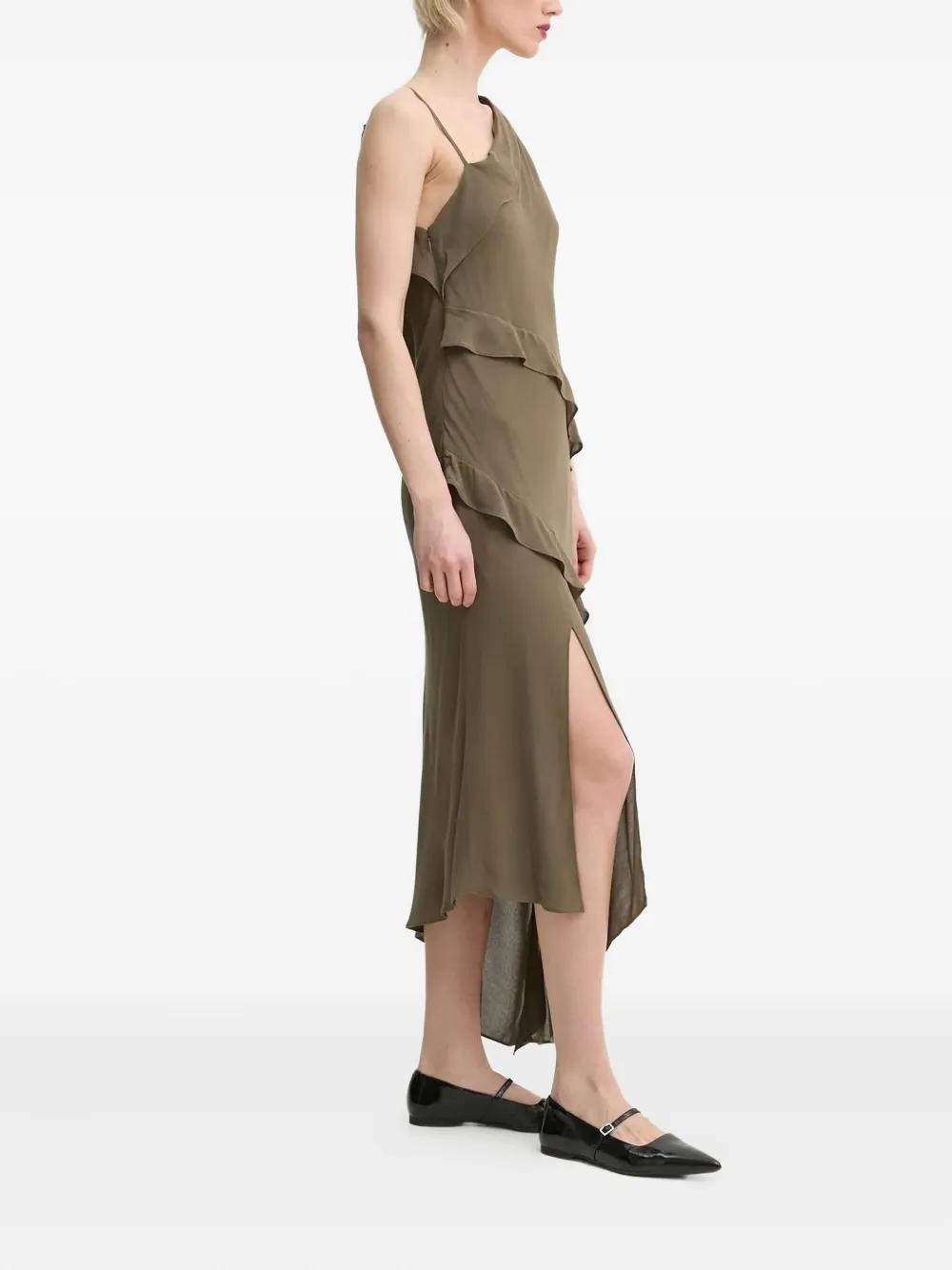 SAMSOE SAMSOE asymmetric ruffle midi dress | Cocktail & Party Dresses | Image 2