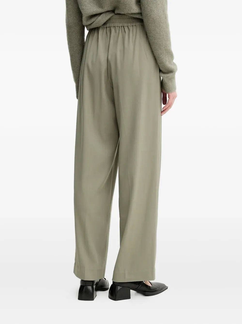 SAMSOE SAMSOE Julia elastic-waist trousers - Groen