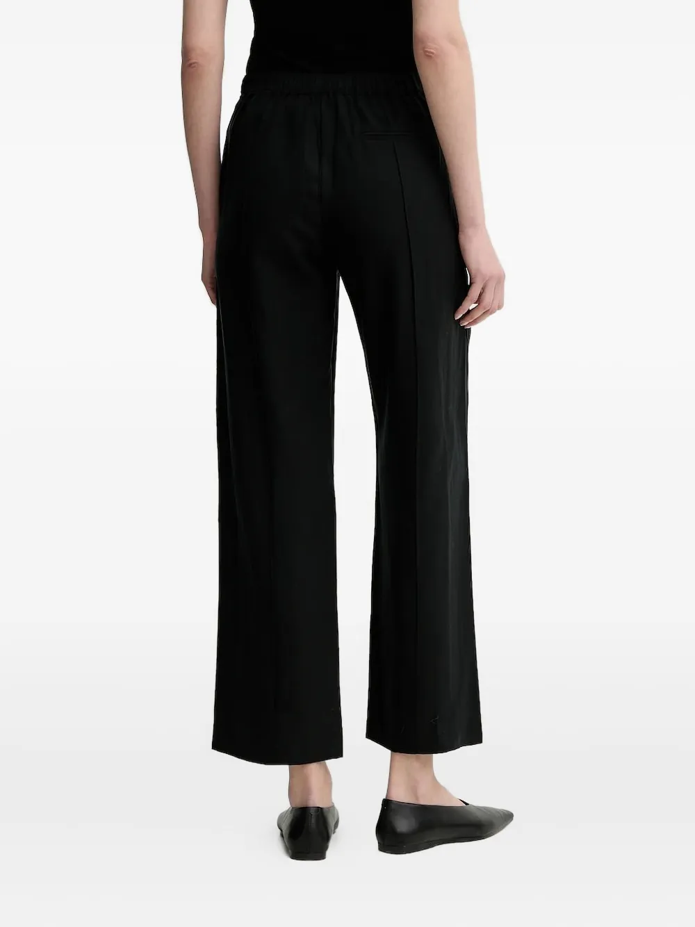 SAMSOE SAMSOE Plooibroek met elastische taille - Zwart