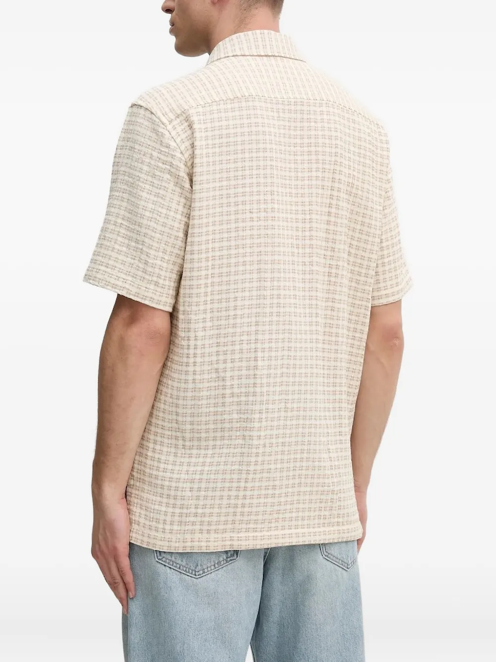 SAMSOE SAMSOE Saayo X overhemd met korte mouwen - Beige