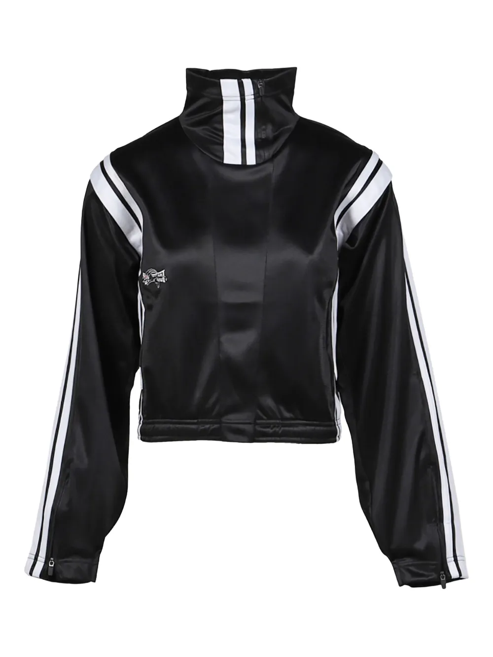 PROTOTYPES high-collar cropped jacket | Black | Image 1