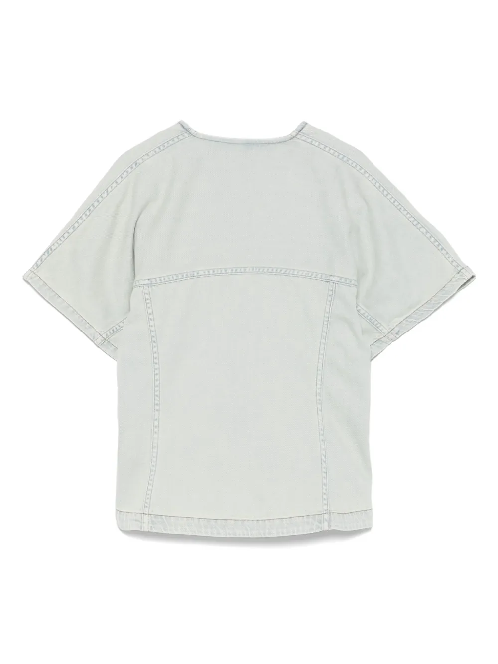 Jacob Cohën short-sleeve denim shirt - Blauw