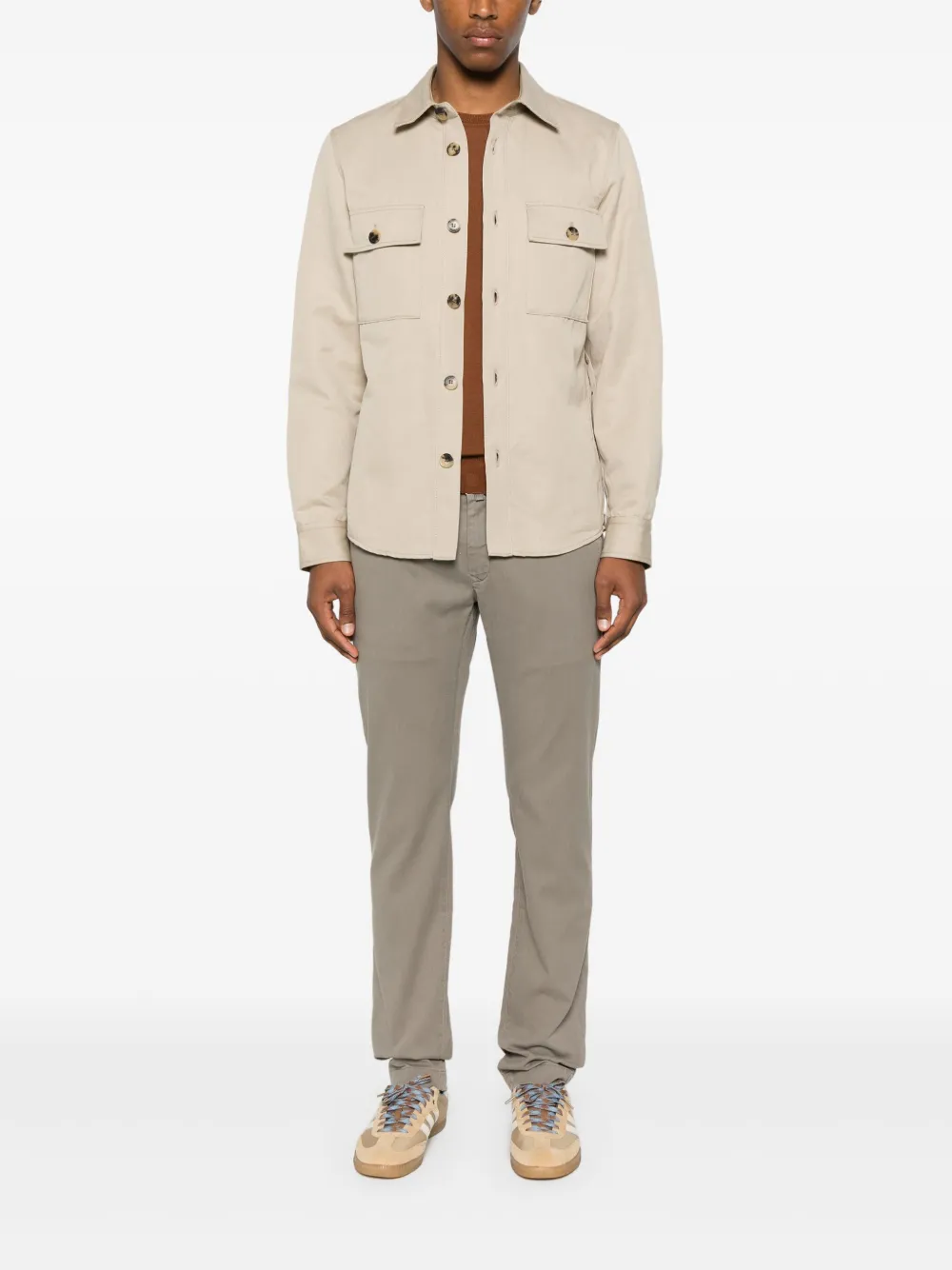 Jacob Cohën cotton-blend trousers - Grijs