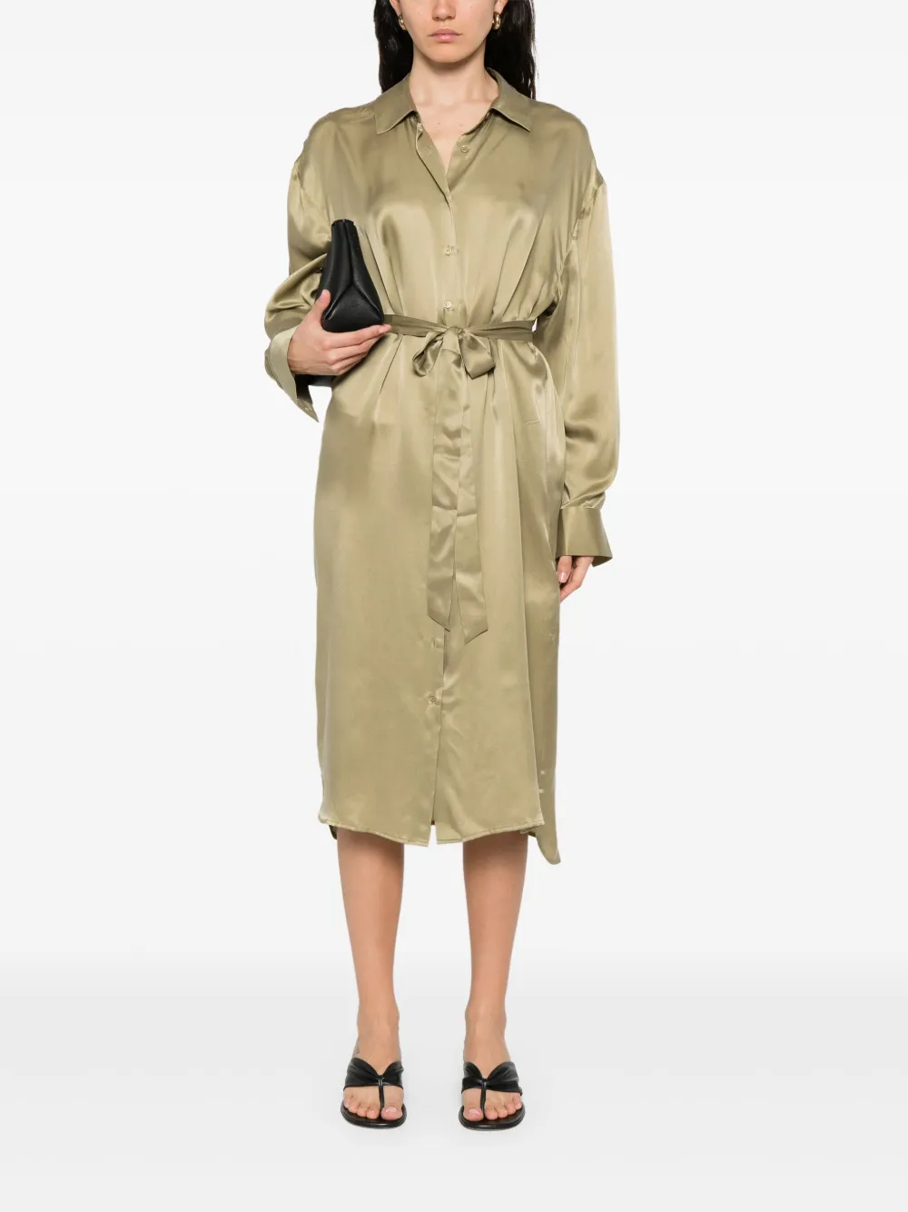IRO silk shirtdress - Groen