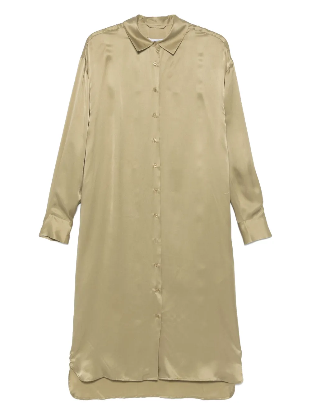 silk shirtdress